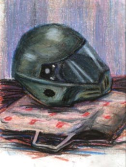 helmet still life